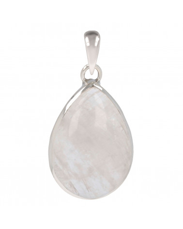 Gift Idea Mom-Moonstone Pendant White Pear-woman shape