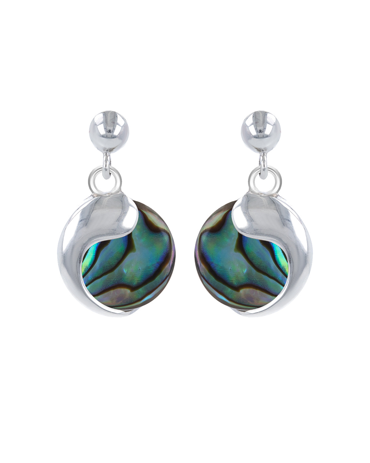 Orecchini Madreperla Abalone Argento Massiccio 925