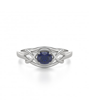 Gold Sapphire Ring