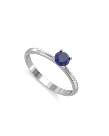 925 Silver Sapphire Ring