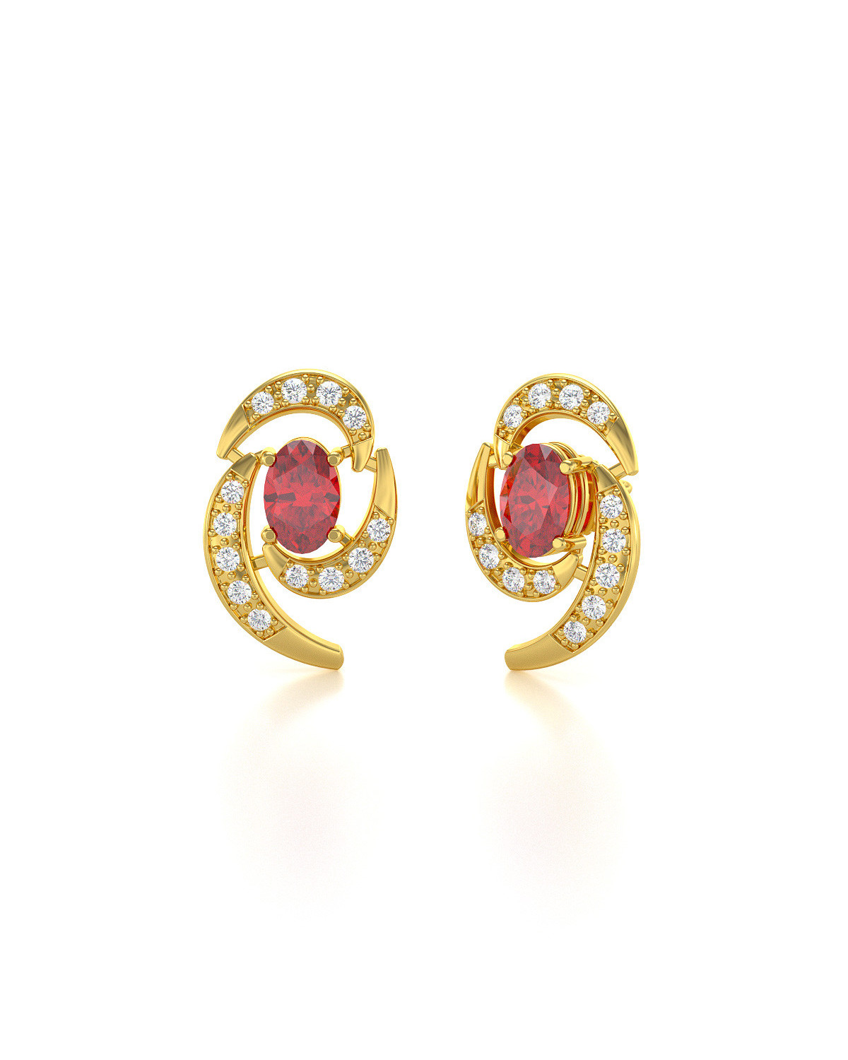 Ruby store earrings grt