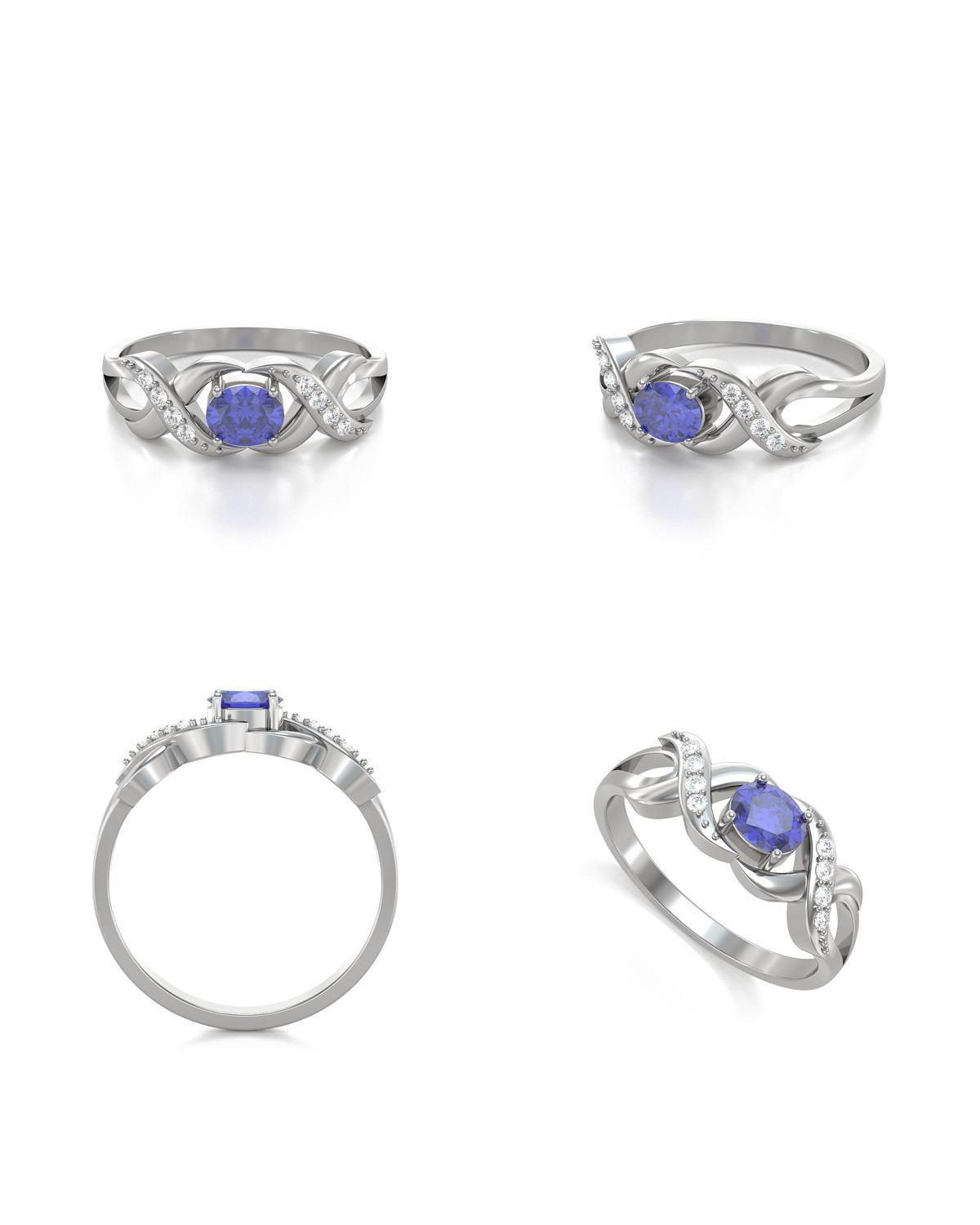 Bague discount tanzanite maty