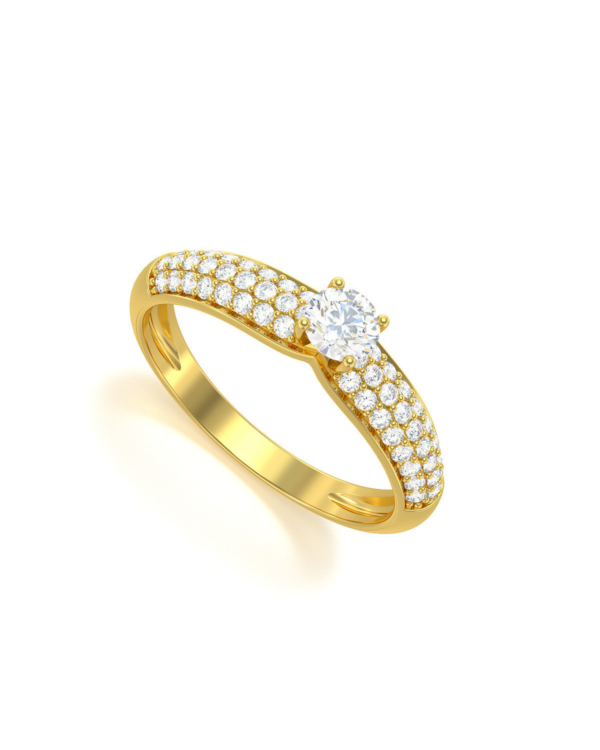 Gold Diamonds Ring 1.978grs