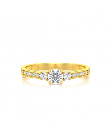 Gold Diamanten Ringe 1.7grs ADEN - 3