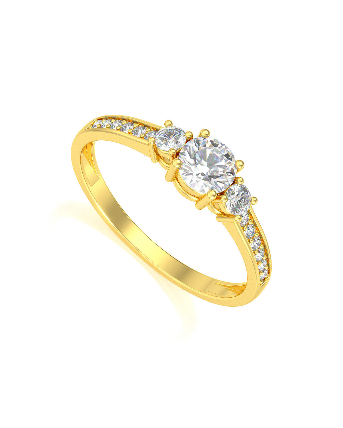 Gold Diamonds Ring 1.7grs