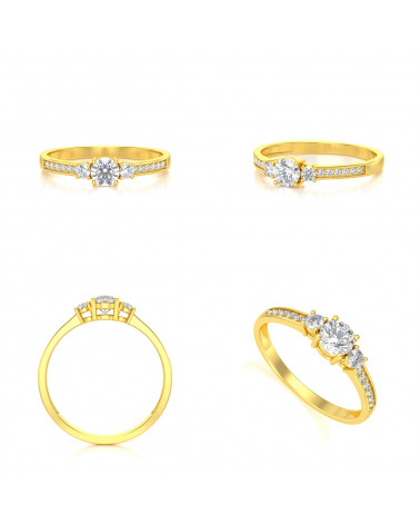 Gold Diamonds Ring 1.7grs ADEN - 2