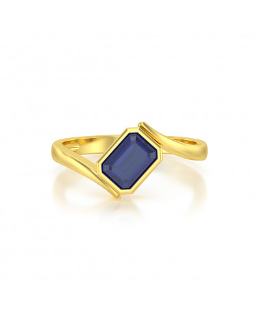 Gold Sapphire Ring ADEN - 3