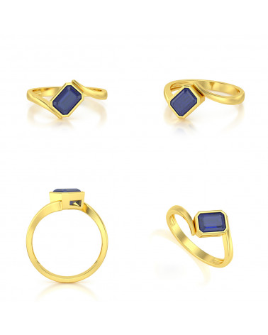 Gold Sapphire Ring ADEN - 2