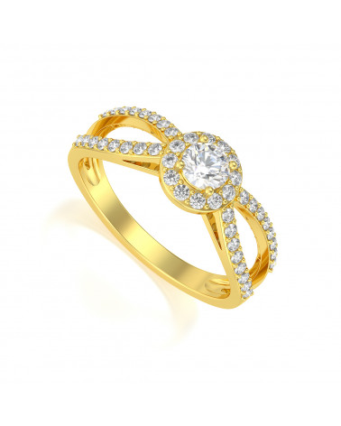 Gold Diamanten Ringe 2.282grs ADEN - 1