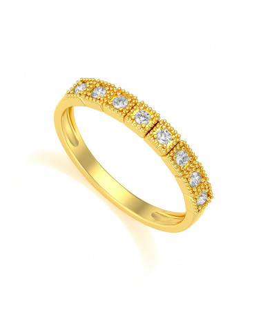 Anillo de Oro Diamantes 1.99grs ADEN - 1