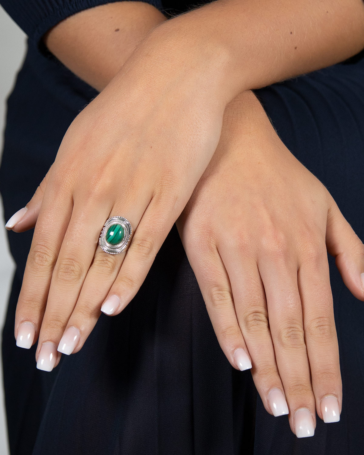 Bague en online malachite