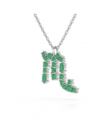 14K Gold Emerald Necklace...