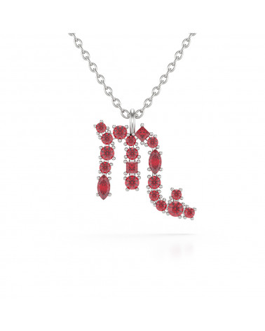 925 Silver Ruby Necklace...