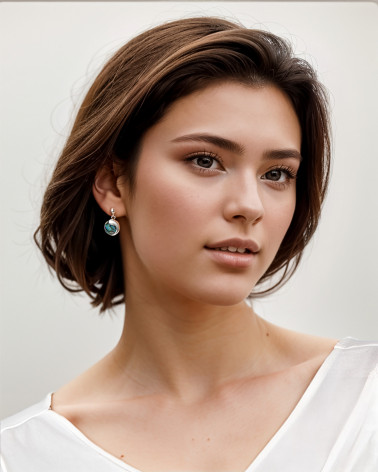 Pendientes Madreperla Abalone Plata de Ley 925