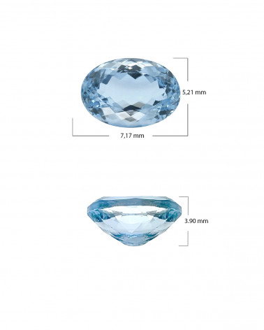 Pear-shaped Blue Topaz of 23.64 carats