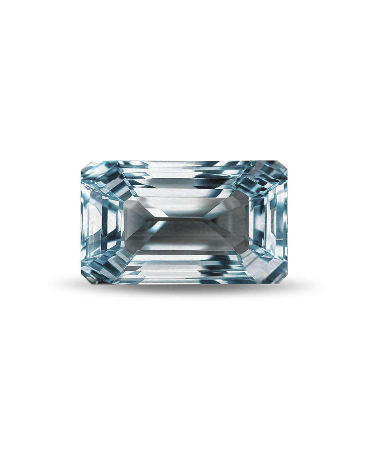 Oval faceted sky blue aquamarine - Weight of 0.720 carats - Clarity VVS-VS - Origin India.