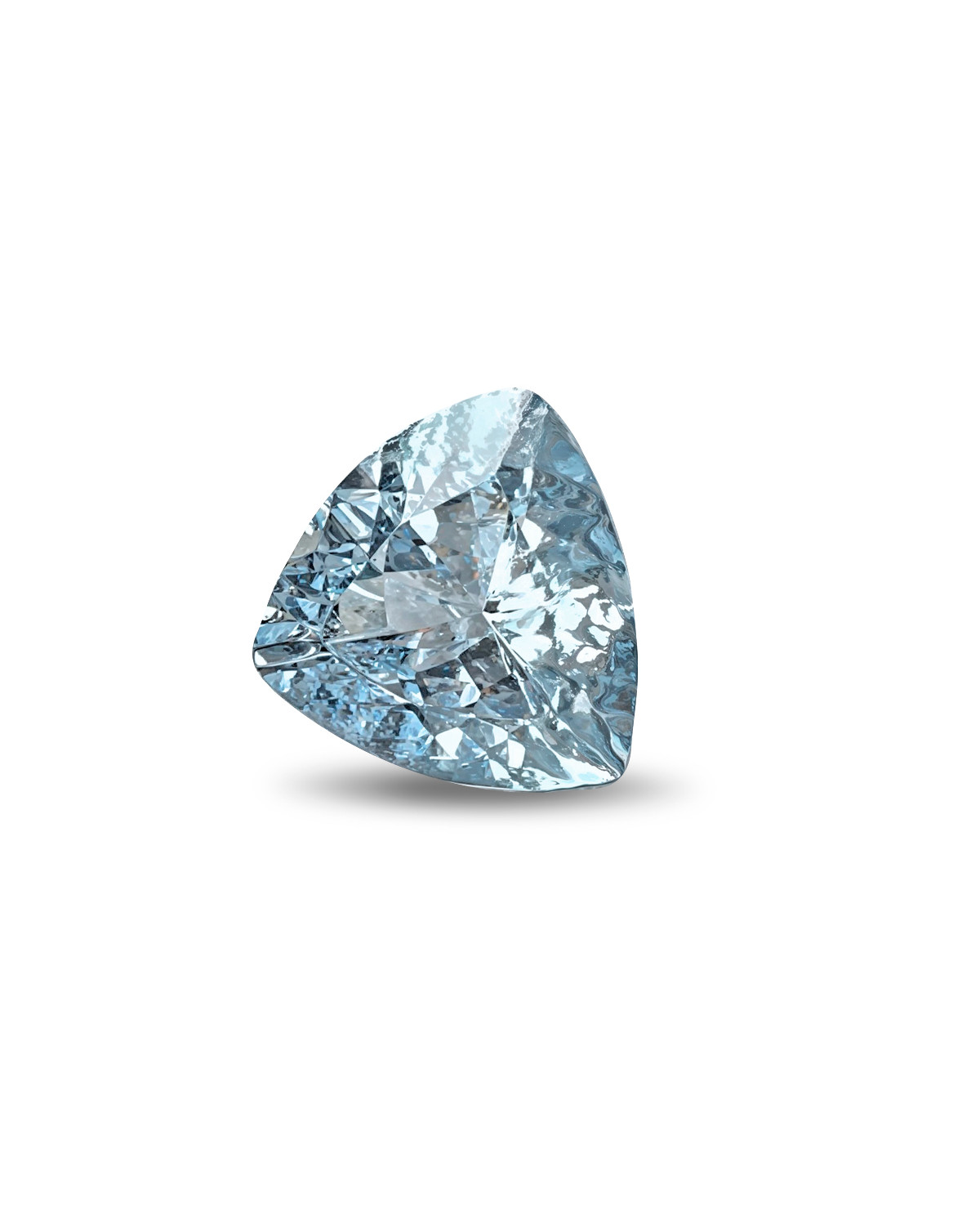 Ovaler facettierter hellblauer Aquamarin - Gewicht 0.720 Karat - Klarheit VVS-VS - Herkunft Indien