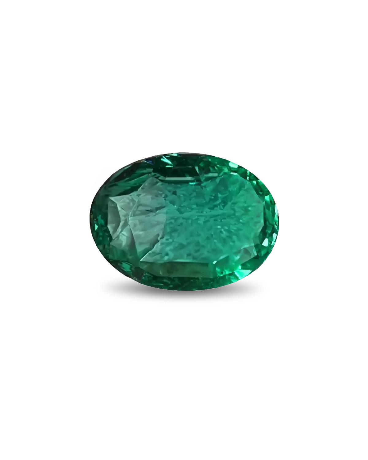 Oval Emerald 3.44 Carats 8.90x12.20 AAA VVS Zambia