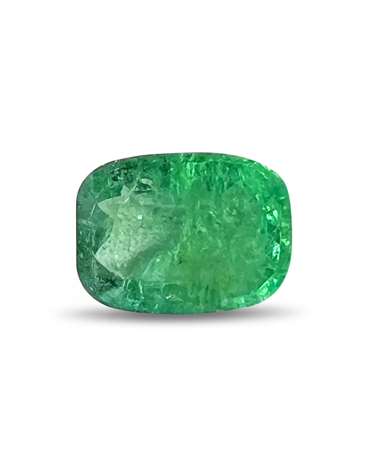 Cushion Emerald 3.59 Carats 8.90x11.70 AA VS Zambia