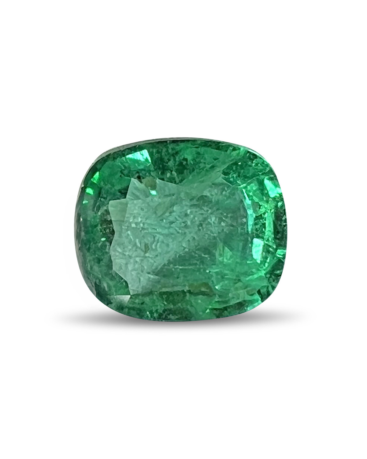 Cushion Emerald 3.30 Carats 9.10x10.50 AAA VVS Zambia