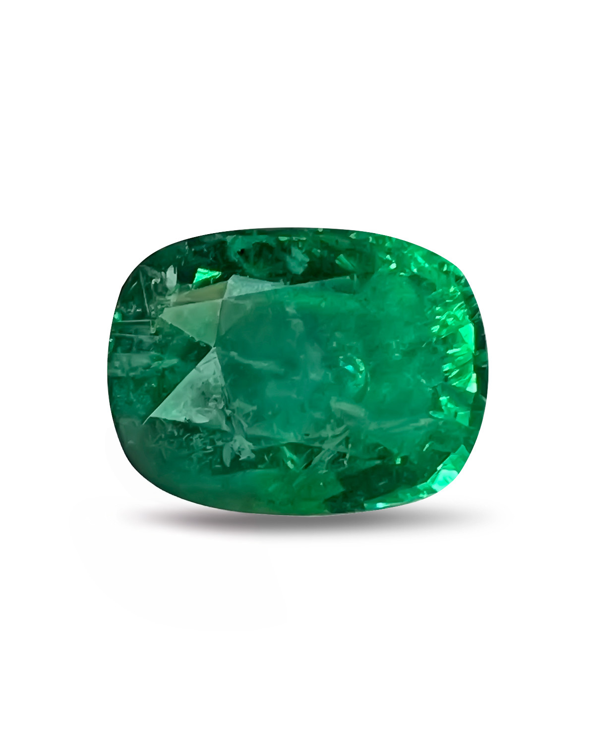 Esmeralda Cojín 6.73 Quilates 11x14.2 AAA VVS Zambia