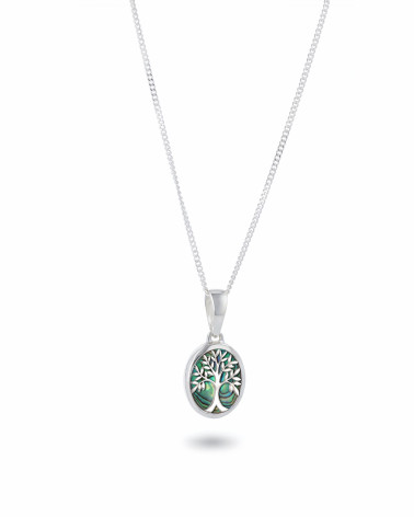 Tree of Life Pendant in Abalone Shell and 925 Silver - Model Sofia