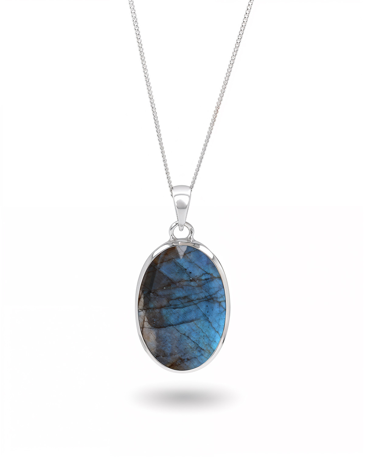 Pendentif en Labradorite Naturelle et Argent 925 - JANA