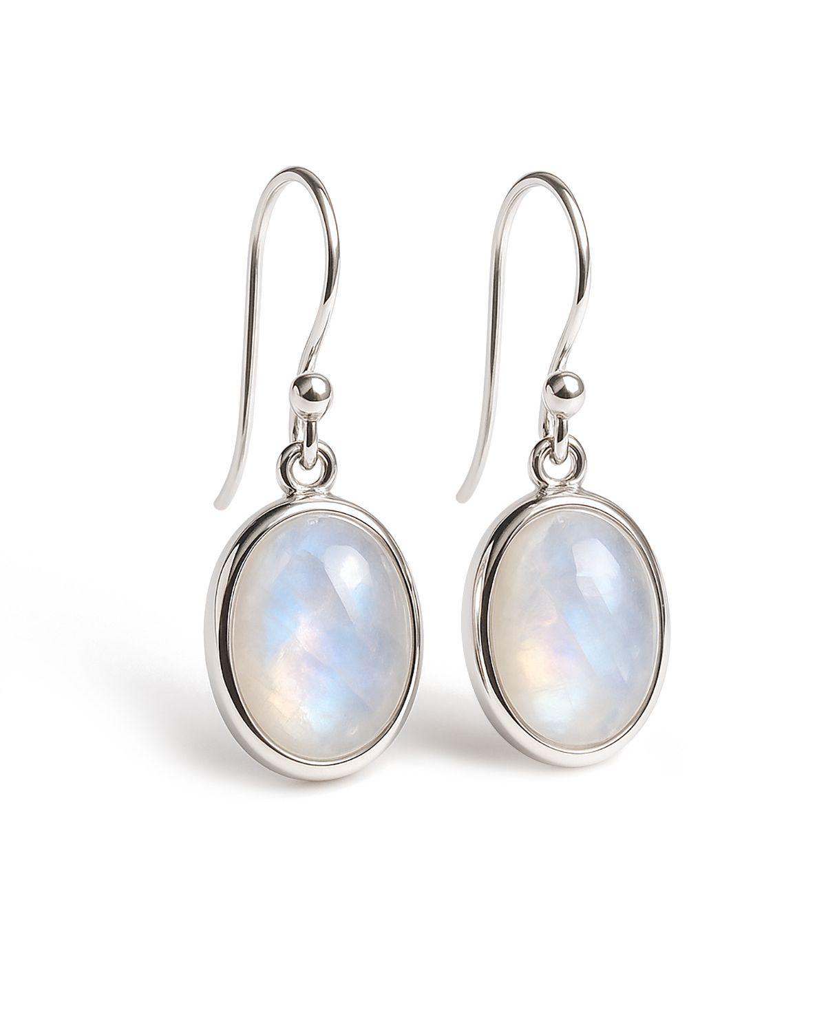 CLEO Earrings – 925 Silver, Natural Moonstone