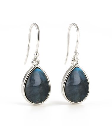 Boucles d'oreilles - Collection AQUA - Argent 925, Labradorite naturelle